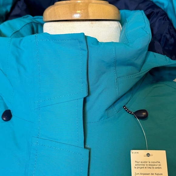 Lands' End Navy and Aqua Jacket - Picture 7 of 10